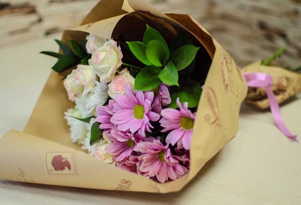 Букет цветов из: Розы и Хризантемы в Зуе