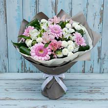 Букет цветов из:  Герберы, Альстромерии и Хризантемы в Зуе