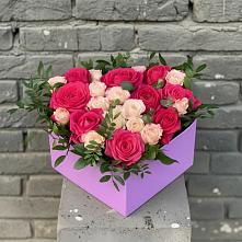 Цветочная композиция из Розы в коробке в Зуе