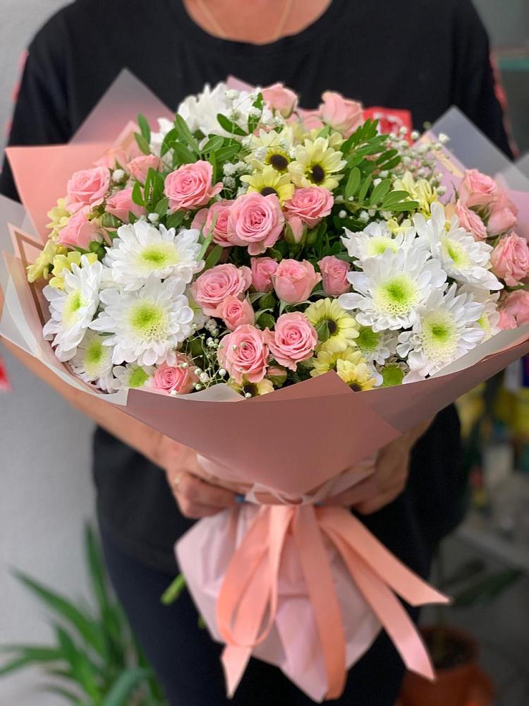 Букет цветов из: Розы и Хризантемы в Зуе