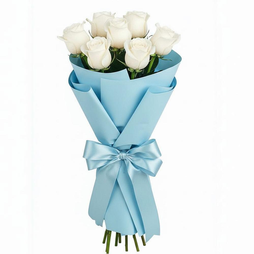 Букет 7 белых роз Проуд в Зуе