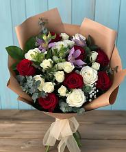 Букет цветов из:  Розы и Альстромерии в Зуе