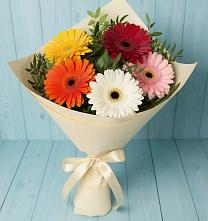Букет цветов из:  Герберы #REPLACE_PRED# Зуе
