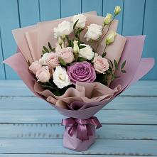 Букет цветов из:  Розы и Лизиантусы в Зуе