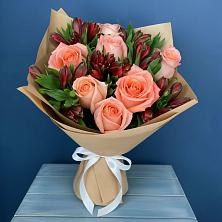 Букет цветов из:  Розы и Альстромерии в Зуе