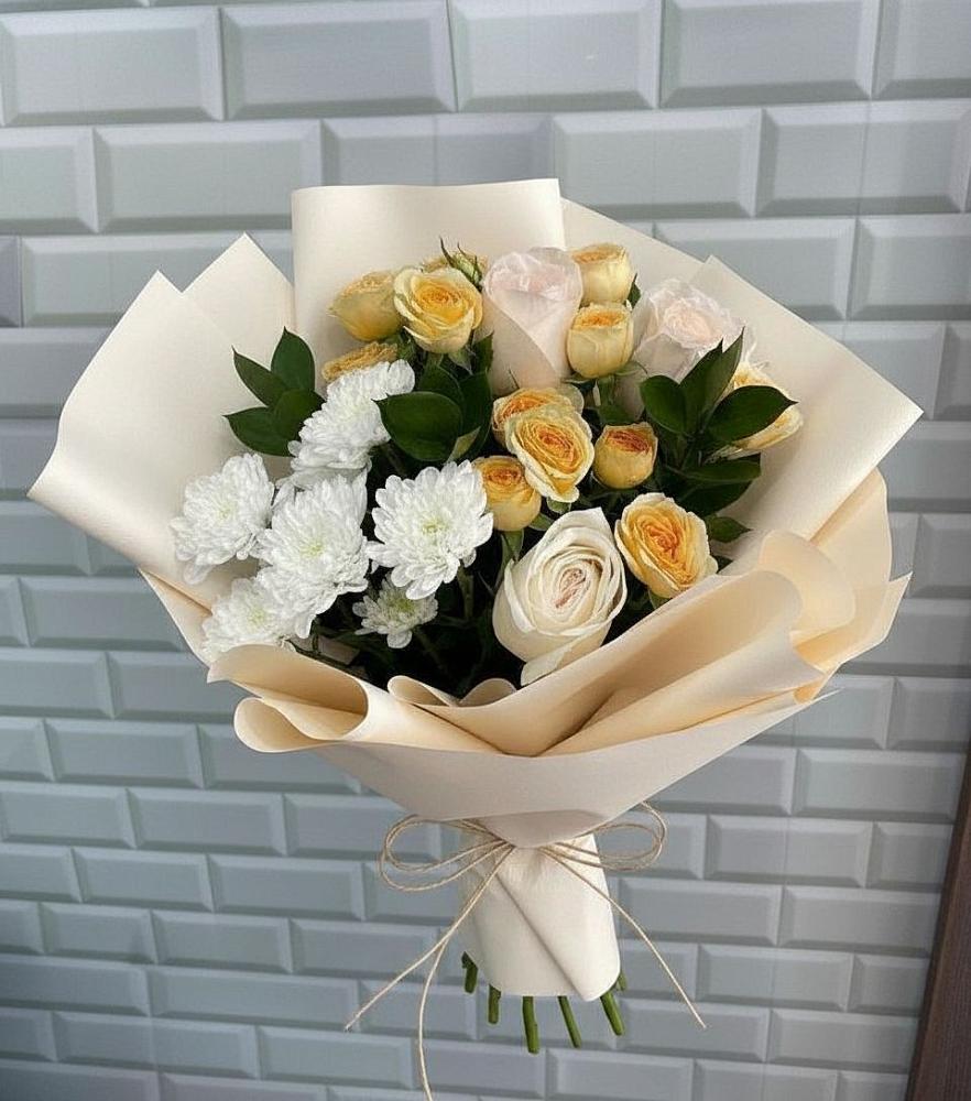 Букет цветов из: Розы и Хризантемы в Зуе