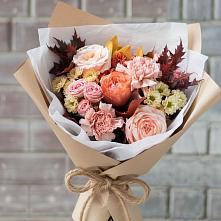 Букет цветов из:  Гвоздики, Хризантемы и Розы в Зуе