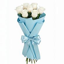 Букет 7 белых роз Проуд в Зуе