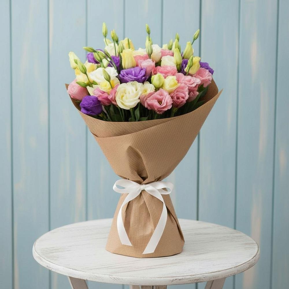 Букет цветов из: Лизиантусы в Зуе