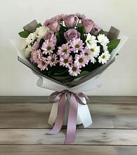 Букет цветов из:  Хризантемы и Розы в Зуе