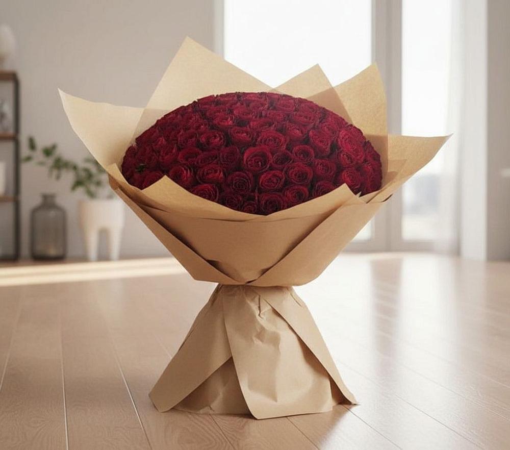 Букет 101 Красная роза в Зуе