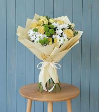 Букет цветов из:  Хризантемы и Розы #REPLACE_PRED# Зуе