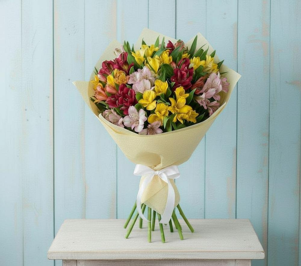 Букет цветов из: Альстромерии в Зуе