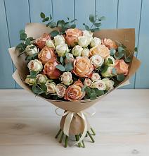 Букет цветов из:  Альстромерии и Розы #REPLACE_PRED# Зуе