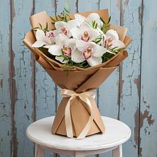 Букет цветов из:  Орхидеи и Розы в Зуе