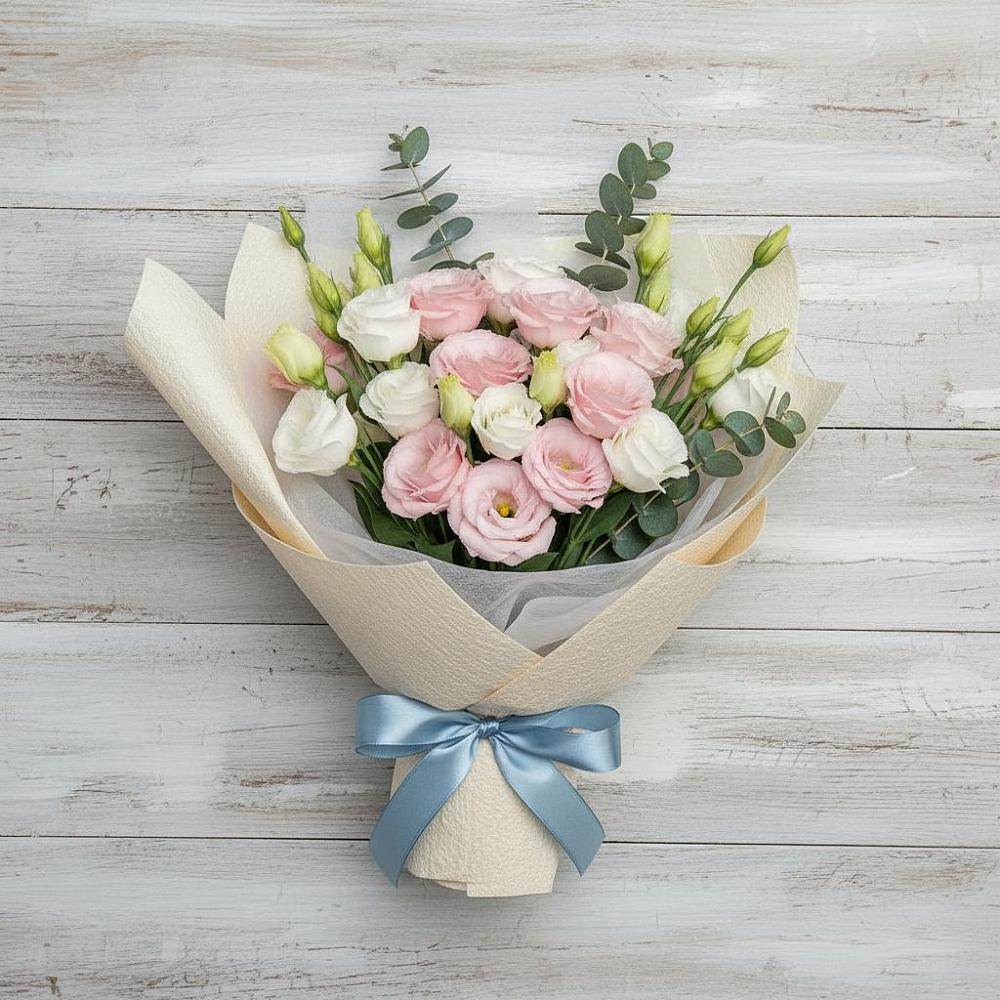 Букет цветов из: Лизиантусы в Зуе